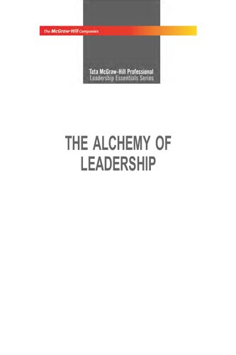 The Alchemy Of Leadership Shrinivas Pandit
