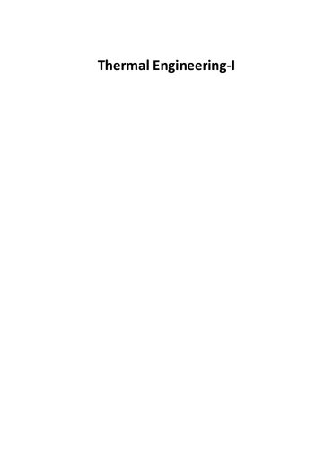 Thermal Engineeringi Mahesh M Rathore