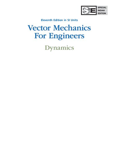 Vector Mechanics For Engineers Dynamics 11th Edition Ferdinand P Beer