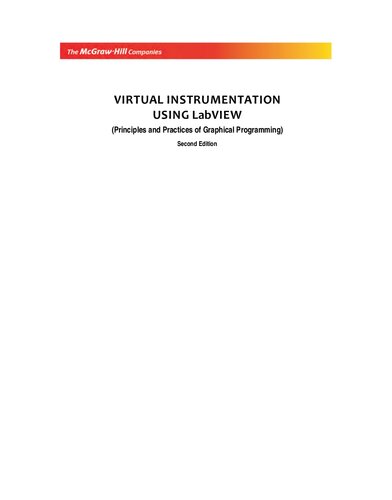 Virtual Instrumentation Using Labview Principles And Practices Of Graphical Programming 2nd Edition Sanjay Gupta Joseph John