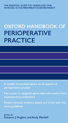 Oxford Handbook Of Perioperative Practice 1st Edition Suzanne J Hughes Editor
