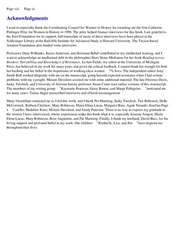 Memory Meaning And Resistance Reflecting On Oral History And Women At The Margins Fran Leeper Buss