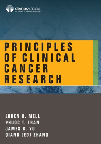 Principles Of Clinical Cancer Research Md Mell Loren K Phd Tran
