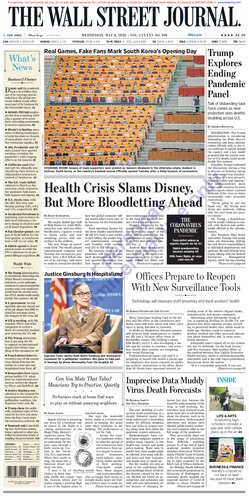 Wall Street Journal Wednesday May 6 2020 Us News Corp