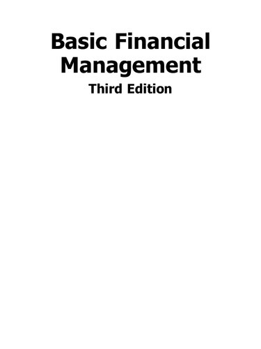 Basic Financial Management 3rd Ed Khan Jain