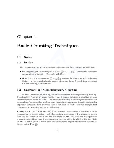 Alphastar Counting Basic Aime Course Alphastar Academy