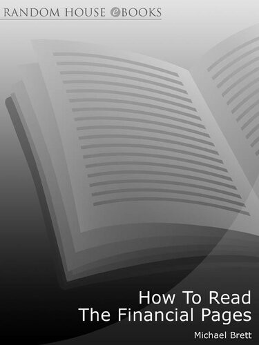 How To Read The Financial Pages Michael Brett