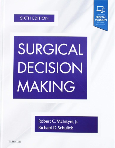 Surgical Decision Making 6th Edition Robert C Mcintyre Facs