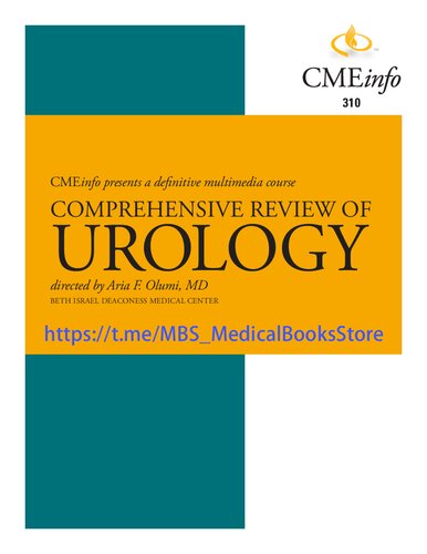 Cmeinfo Comprehensive Review Of Urology 2018 1st Edition 2018 Aria F Olumi