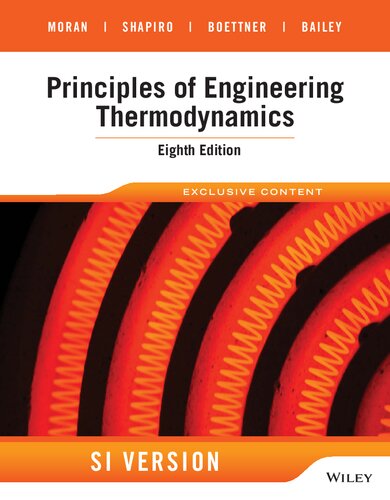 Principles Of Engineering Thermodynamics Si Version 8th Edition Michael J Moran