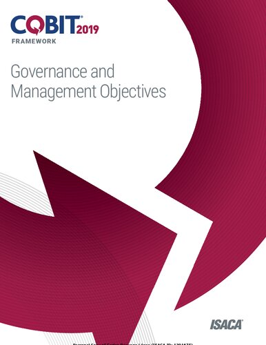 Cobit 2019 Framework Governance And Management Objectives Isaca