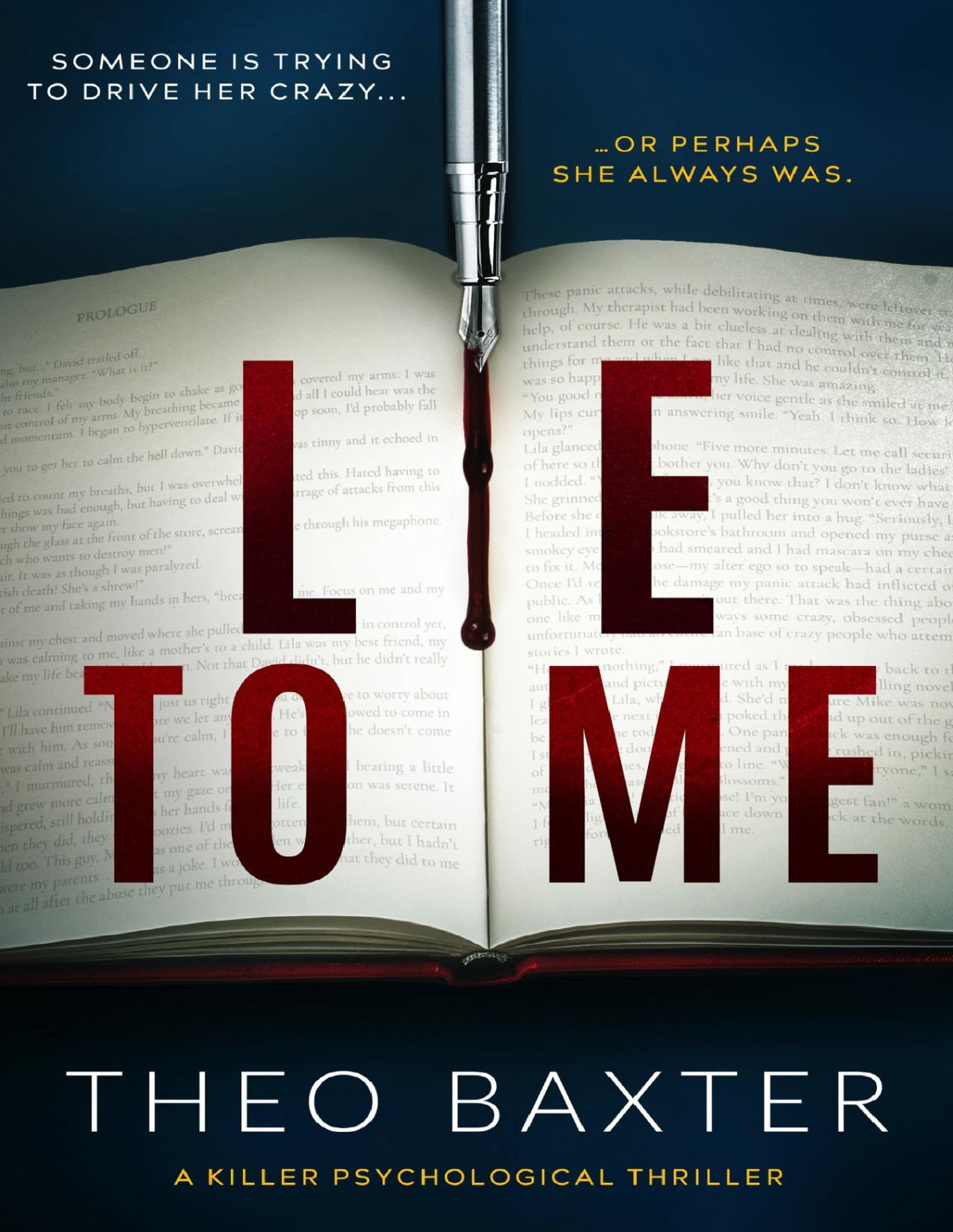 Lie To Me A Killer Psychological Thriller Theo Baxter