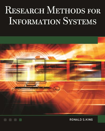 Research Methods For Information Systems Ronald S King