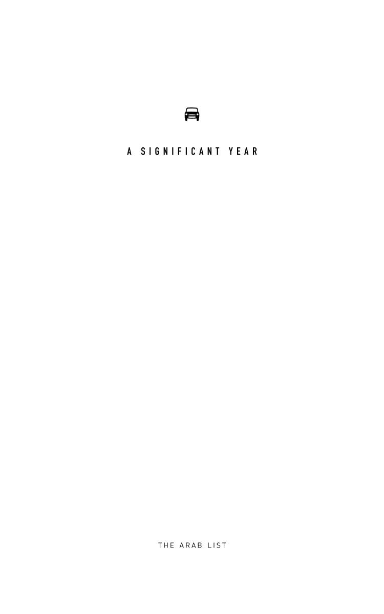A Significant Year Abdallah Saaf David Alvarez