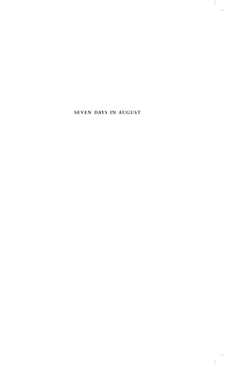 Seven Days In August Brit Bildoen Becky L Crook