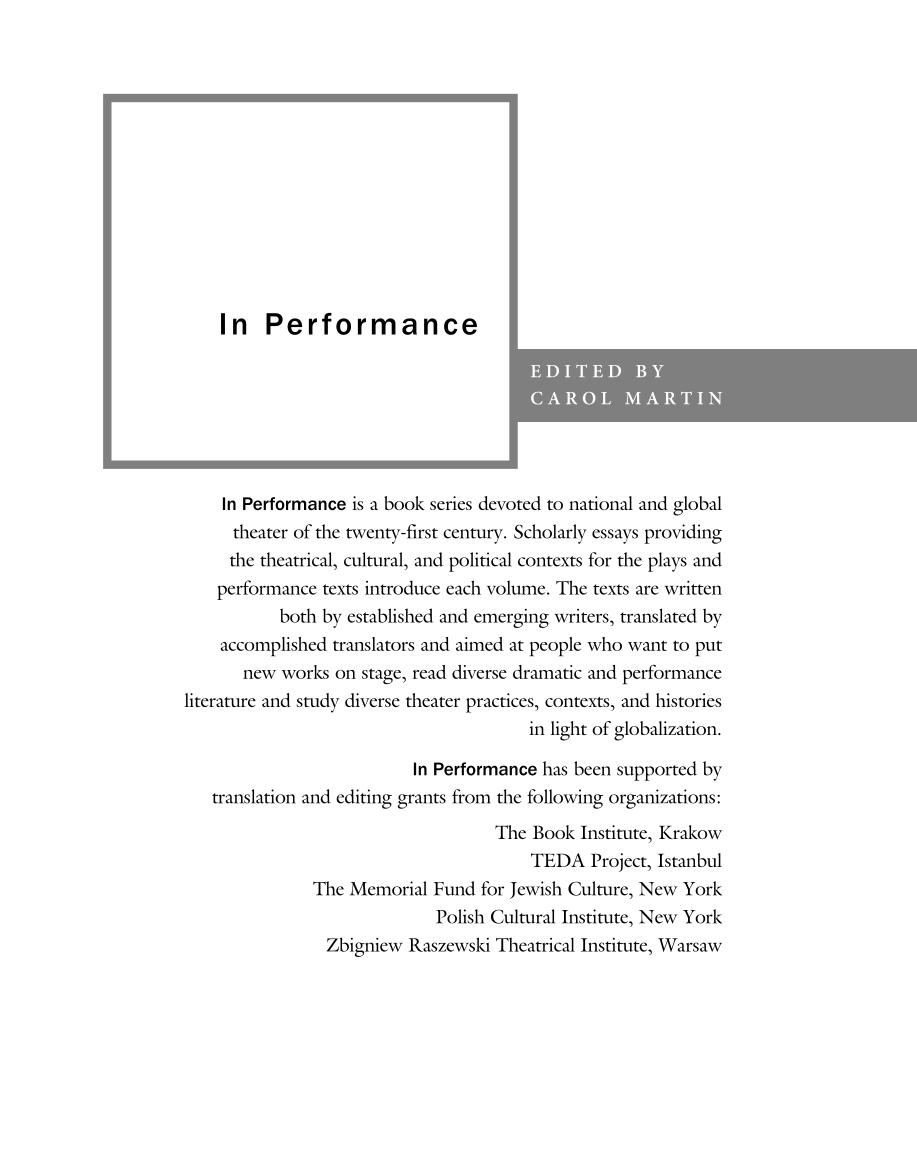 Solum And Other Plays From Turkey Serap Erincin Mark Ventura