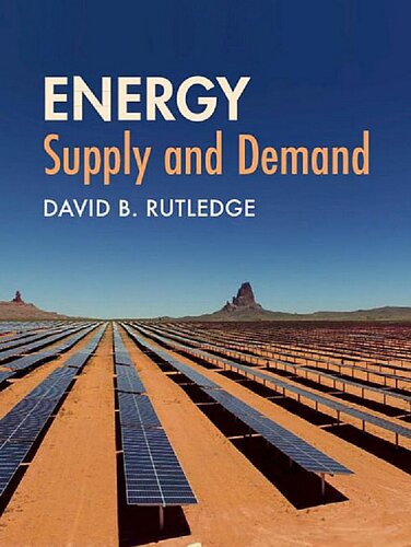 Energy Supply And Demand David B Rutledge