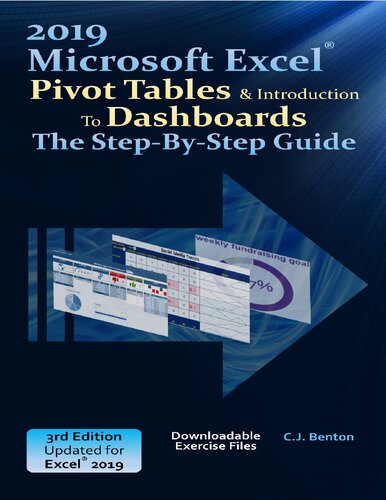 Excel 2019 Pivot Tables Introduction To Dashboards The Stepbystep Guide 3rd Edition Benton