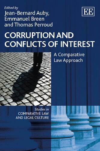 Corruption And Conflicts Of Interest A Comparative Law Approach Jeanbernard Auby Editor