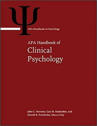 Apa Handbook Of Clinical Psychology First John C Norcross Gary R Vandenbos