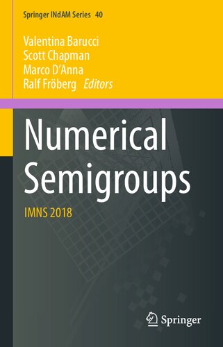 Numerical Semigroups Imns 2018 1st Edition Valentina Barucci Editor