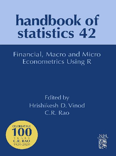 Financial Macro And Micro Econometrics Using R Volume 42 1st Edition C R Rao Editor