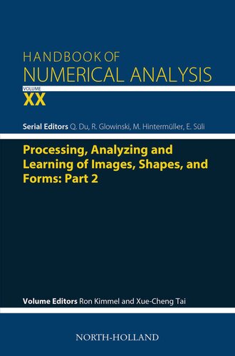 Processing Analyzing And Learning Of Images Shapes And Forms Ron Kimmel Editor