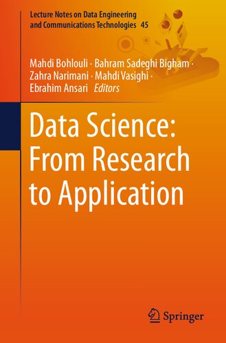 Data Science From Research To Application 1st Edition Mahdi Bohlouli
