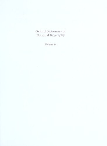 Oxford Dictionary Of National Biography From The Earliest Times To The Year 2000 Volume 44 Phelpsposton Henry Colin Gray Matthew Brian Howard Harrison British Academy