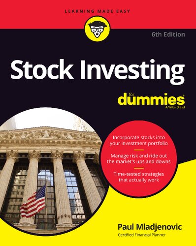 Stock Investing For Dummies 6th Edition Paul Mladjenovic