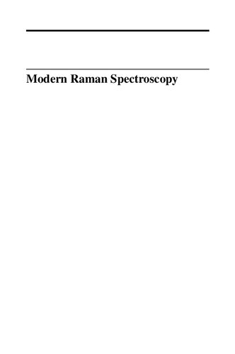 Modern Raman Spectroscopy A Practical Approach 2nd Edition Ewen Dent Geoffrey Smith