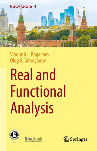 Real And Functional Analysis Moscow Lectures 4 Band 4 1st Edition Vladimir I Bogachev