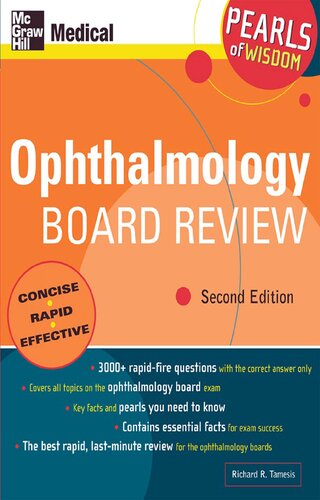 Ophthalmology Board Review 2ed Richard R Tamesis
