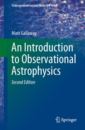An Introduction To Observational Astrophysics 2ed Mark Gallaway