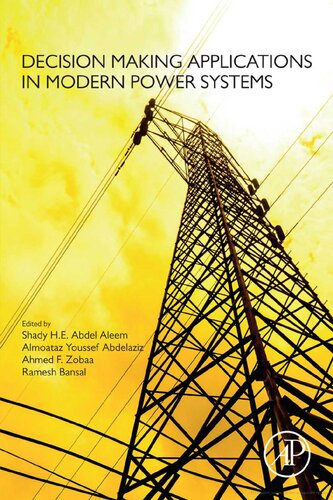 Decision Making Applications In Modern Power Systems Shady He Abdel Aleem