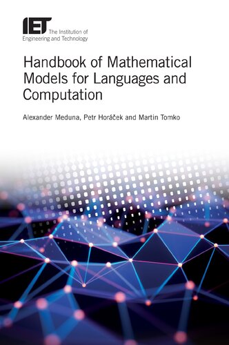 Handbook Of Mathematical Models For Languages And Computation Alexander Meduna