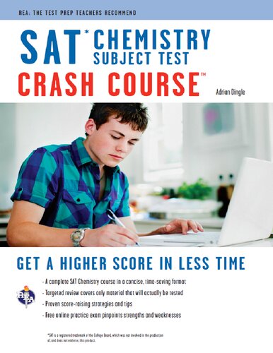 Sat Subject Test Chemistry Crash Course Sat Psat Act College Admission Prep 1st Edition Adrian Dingle