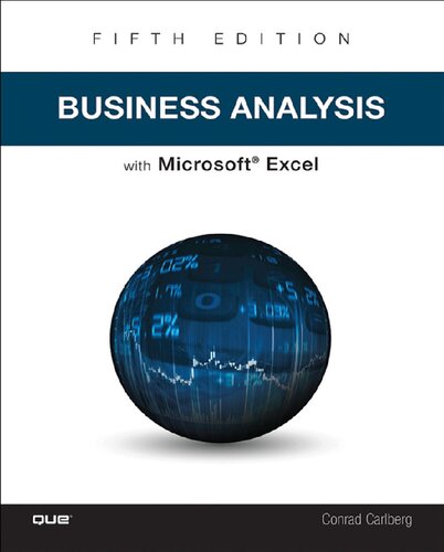 Business Analysis With Microsoft Excel And Power Bi 5th Edition Conrad Carlberg