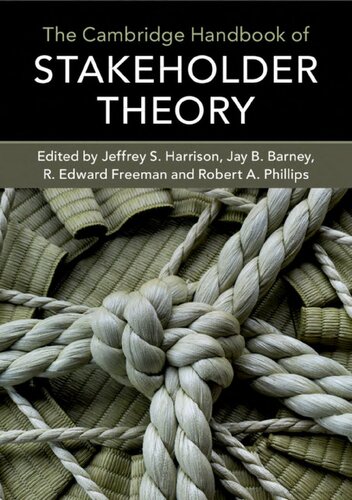 The Cambridge Handbook Of Stakeholder Theory Jeffrey S Harrison Editor