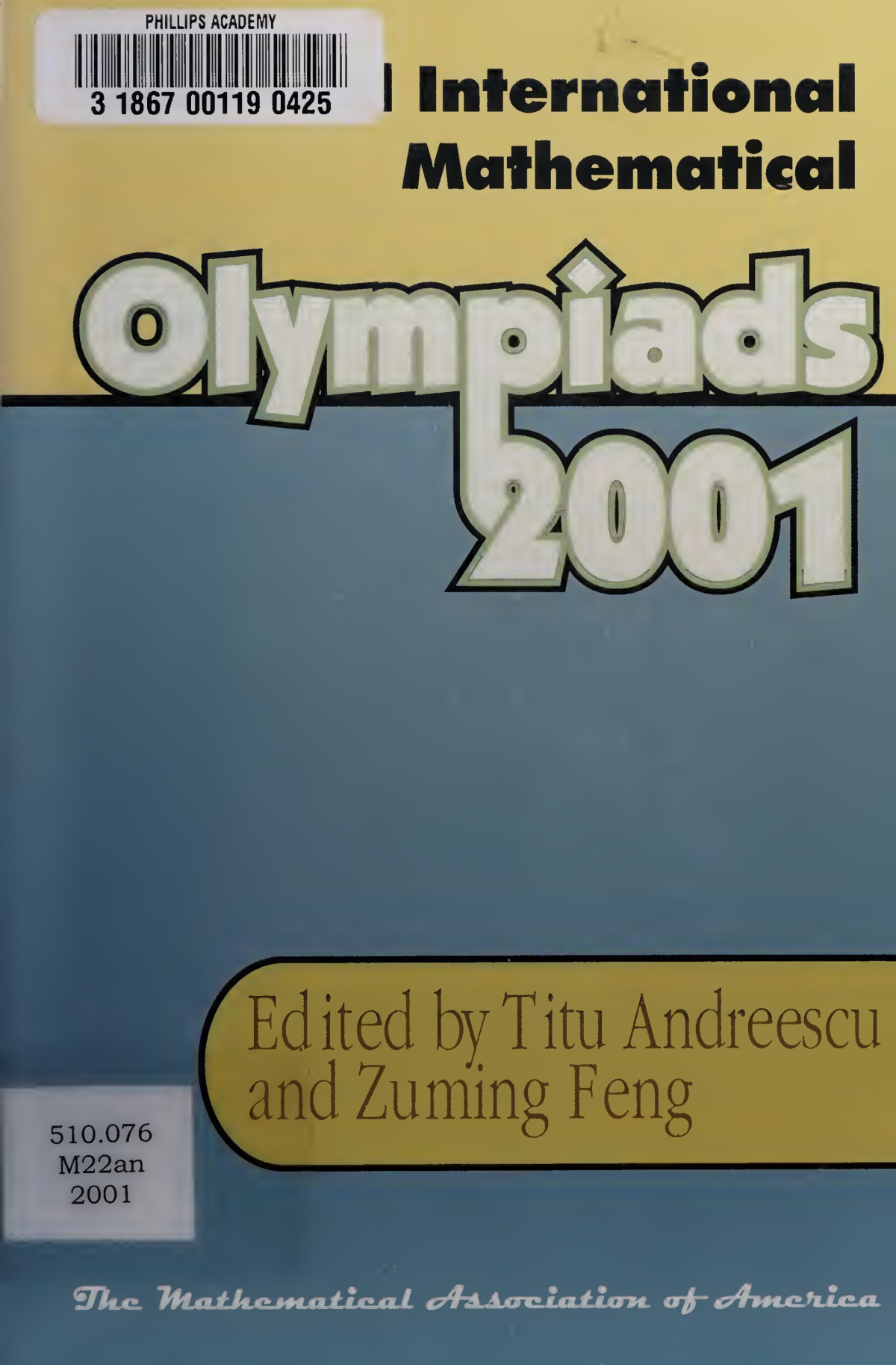 Usa And International Mathematical Olympiads 2001 Titu Andreescu