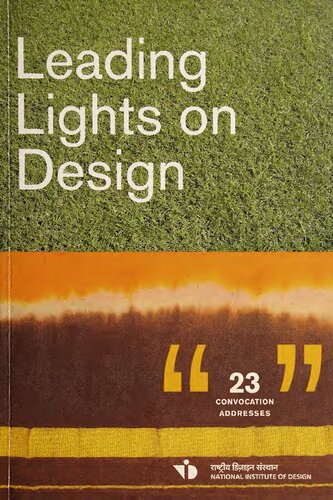 Leading Lights On Design 2nd Edition National Institute Of Design