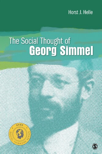 The Social Thought Of Georg Simmel 1st Edition Horst J Helle