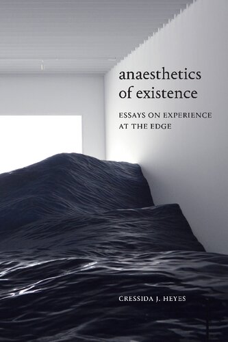 Anaesthetics Of Existence Essays On Experience At The Edge Cressida J Heyes