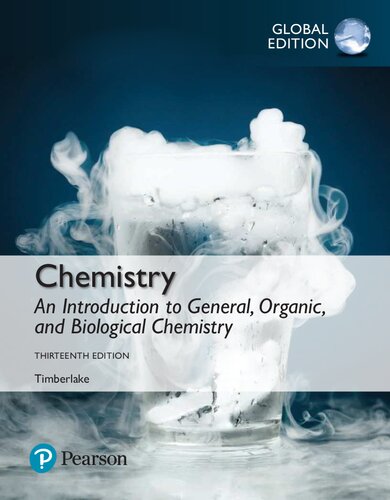Chemistry An Introduction To General Organic And Biological Chemistry 13 Ed Global Ed Karen C Timberlake Marykay Orgill