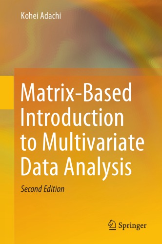 Matrixbased Introduction To Multivariate Data Analysis 2nd Edition Kohei Adachi