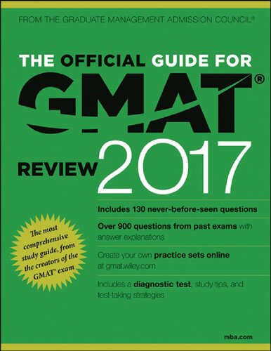 Gmat Official Guide 2017 Graduate Management Admission Council Gmac