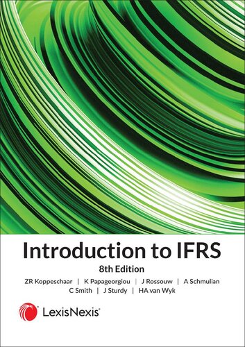 Introduction To Ifrs 8th Edition 8th Edition Z R Koppeschaar