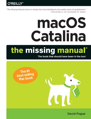 Macos Catalina The Missing Manual First David Pogue