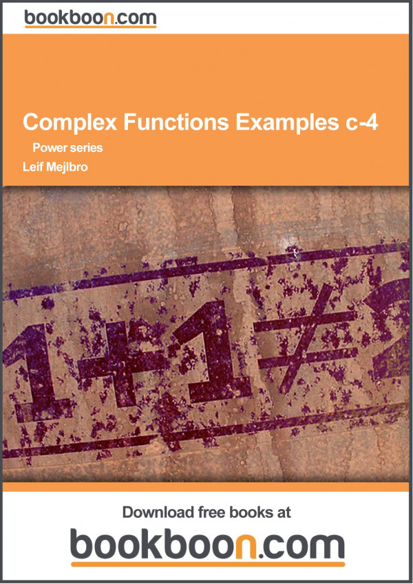 Complex Functions Examples C4power Series Leif Mejlbro