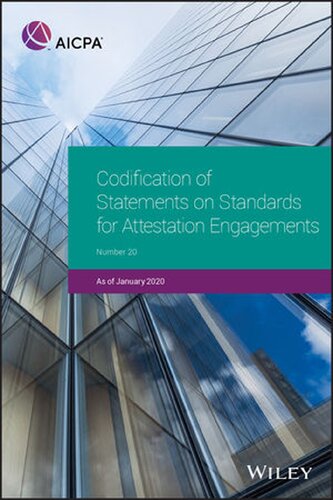 Codification Of Statements On Standards For Attestation Engagements 2020 Aicpa